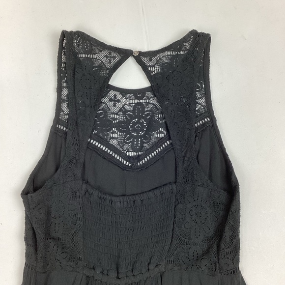 Abercrombie and Fitch Black Sleeveless Lace Cocktail Mini Dress XS - Picture 4 of 10